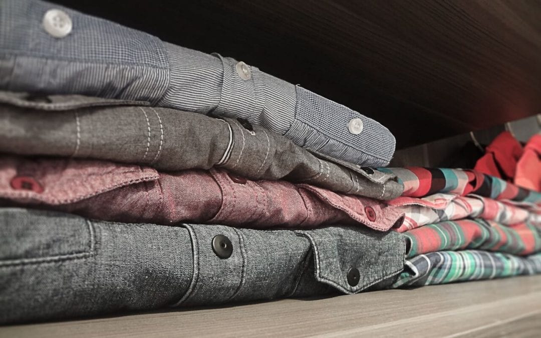organize your closet by storing like items together